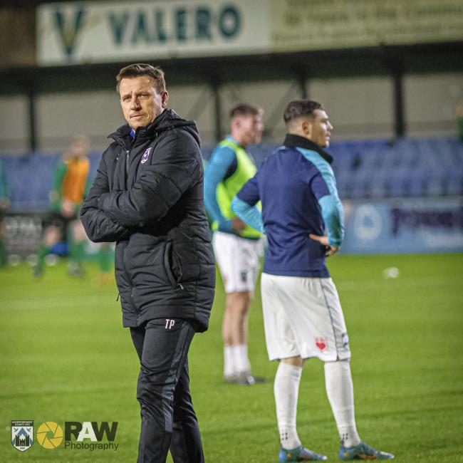 Haverfordwest County manager Tony Pennock happy with the win against Aberystwyth Town