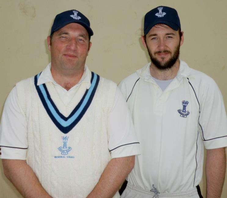 Top scorers Simon Holliday and Patrick Bellerby