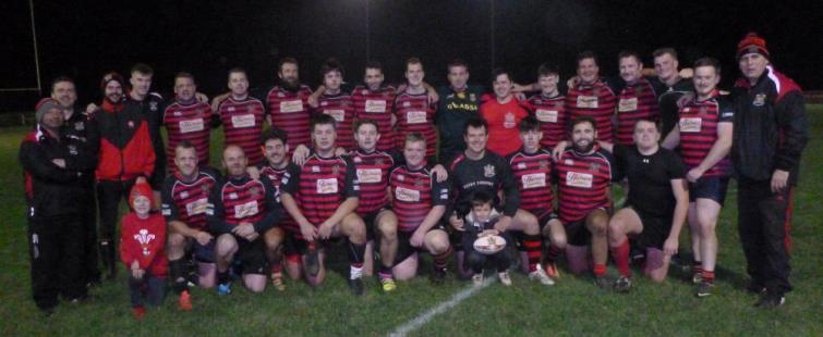 The winning Tenby United team