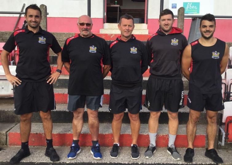 Tenby United coaching staff
