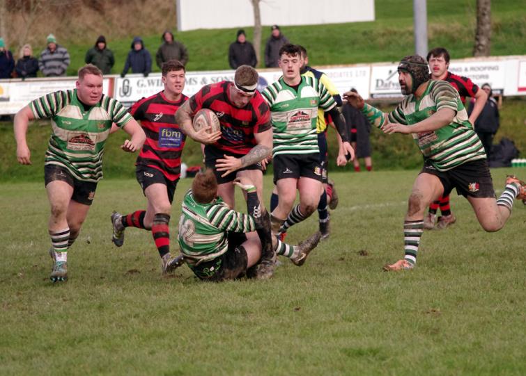Tenby go on the charge at Whitland