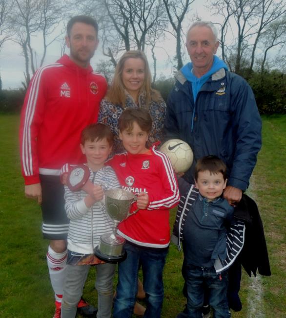 The Ellis family celebrate