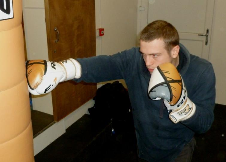 Thomas Bradford training hard