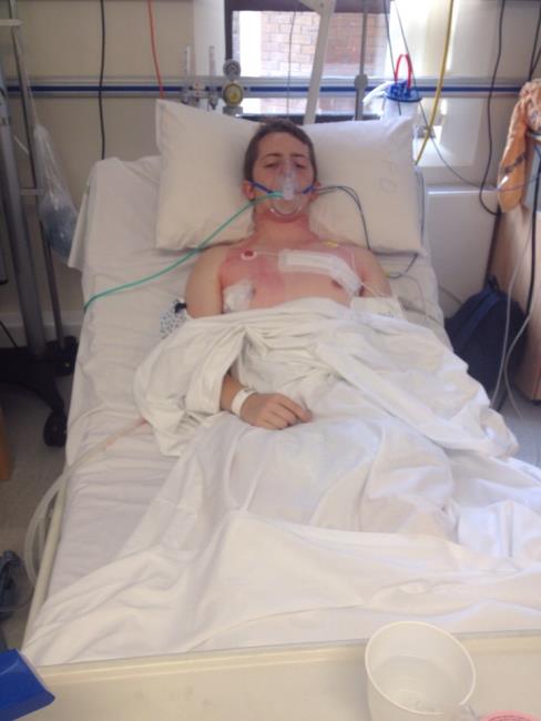 Tim Mills in hospital