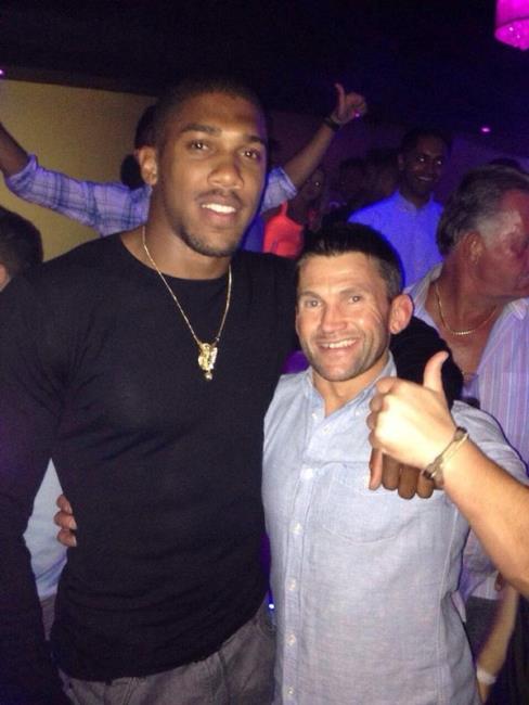Tim with Anthony Joshua