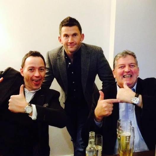 Tim with brohter Charlie and late dad Dickie