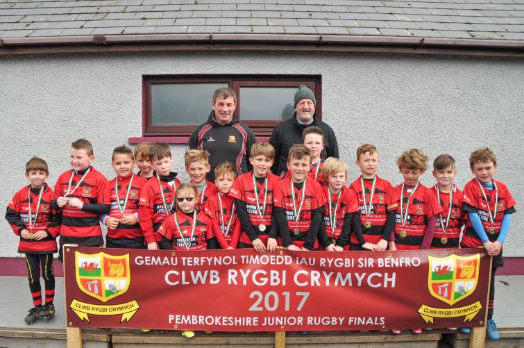 U8 joint winners - Tenby Swifts