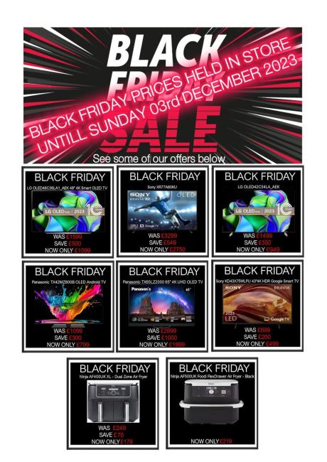 Vaughans black Friday Sale  2023
