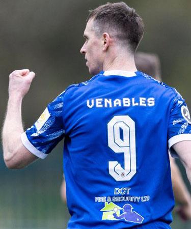 Chris Venables scored an early winner for Penybont who have reached the Play Off Finals