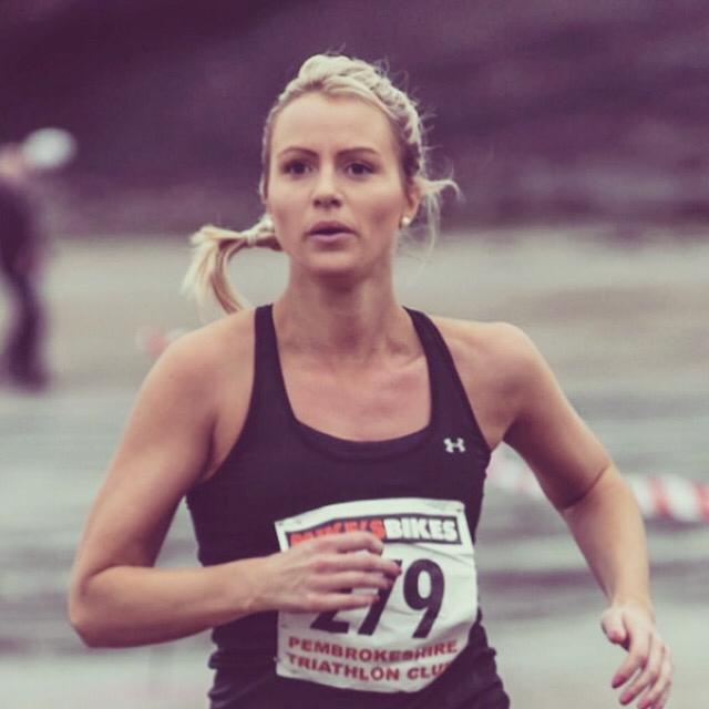 Vicky Lloyd - looking determined