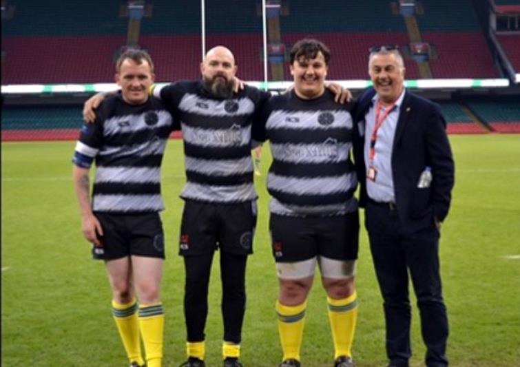 Vikings trio with Geraint John