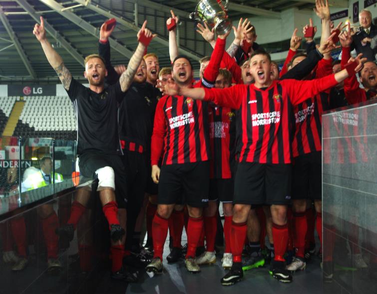 Goodwick United celebrate