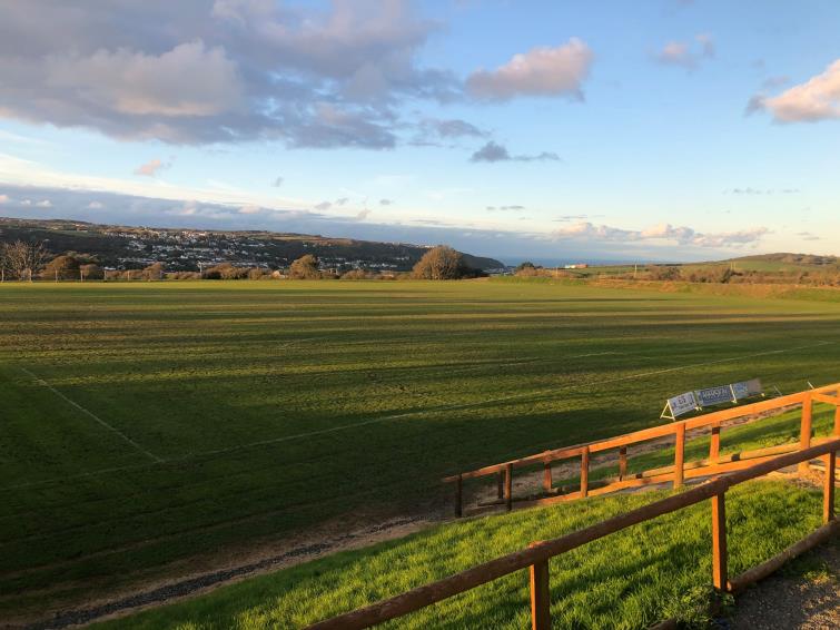 New pitch at Tregroes, Fishguard