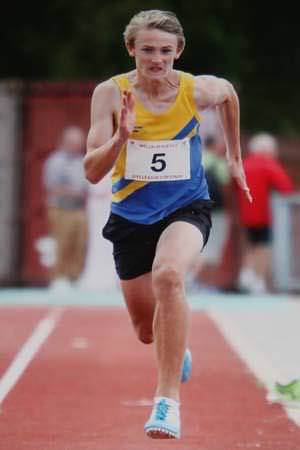 Shaun shines in the high hurdles 