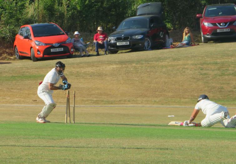 Kyle Quartermaine is run out
