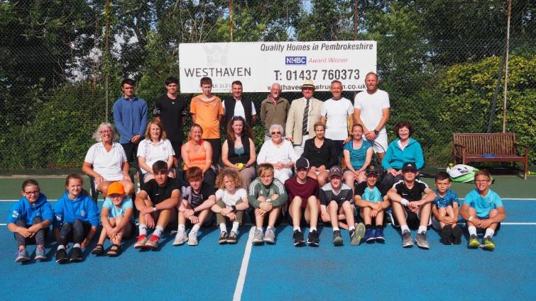 Pembrokeshire County tennis tournament finalists