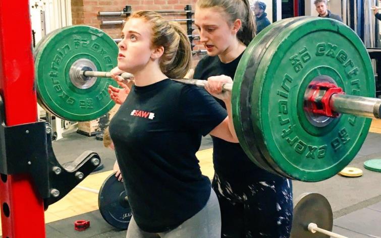 Young weight lifters
